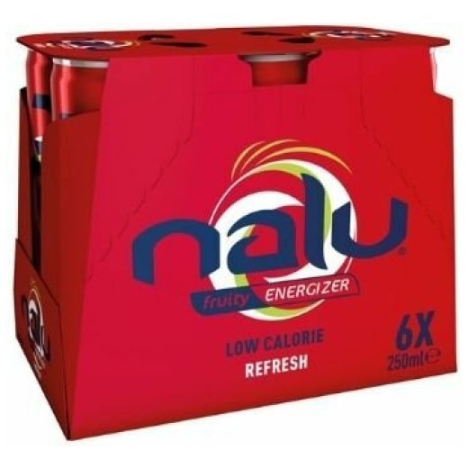 Nalu Red Low Calorie Refresh 6x25cl