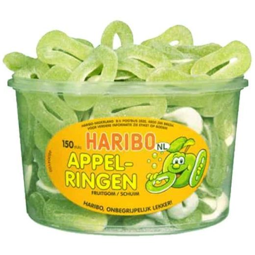 Haribo Appel-Ringen 150st Tubo