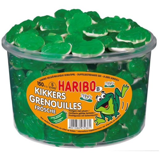 Haribo Kikkers 150st Tubo